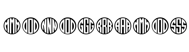 MONOGRAMOS  font caratteri gratis