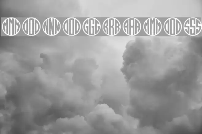 MONOGRAMOS Font examples