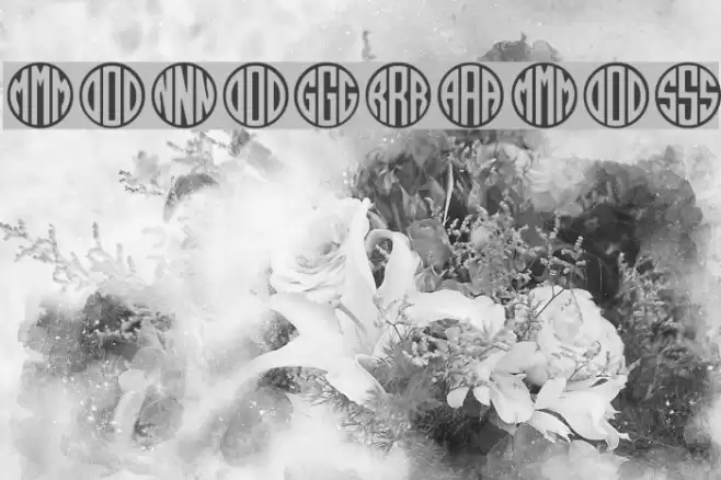 MONOGRAMOS Font examples