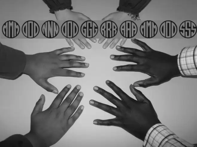 MONOGRAMOS Font examples