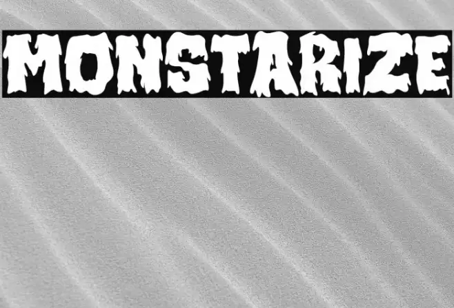 MONSTARIZE Font examples