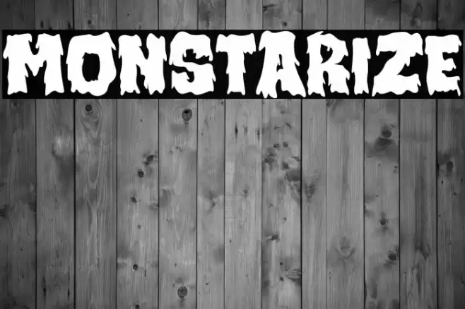 MONSTARIZE Font examples