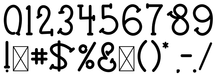 MONSTER CUTE Font OTHER CHARS