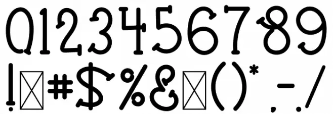 MONSTER CUTE Font OTHER CHARS