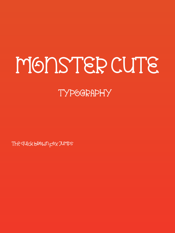 MONSTER CUTE Poster
