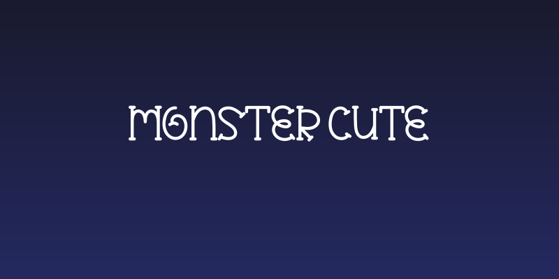 MONSTER CUTE Social Header