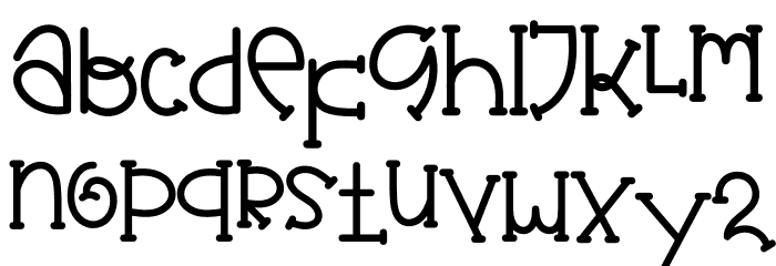 MONSTER CUTE Font LOWERCASE