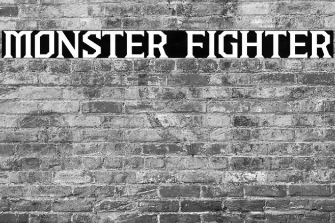 MONSTER FIGHTER Font examples