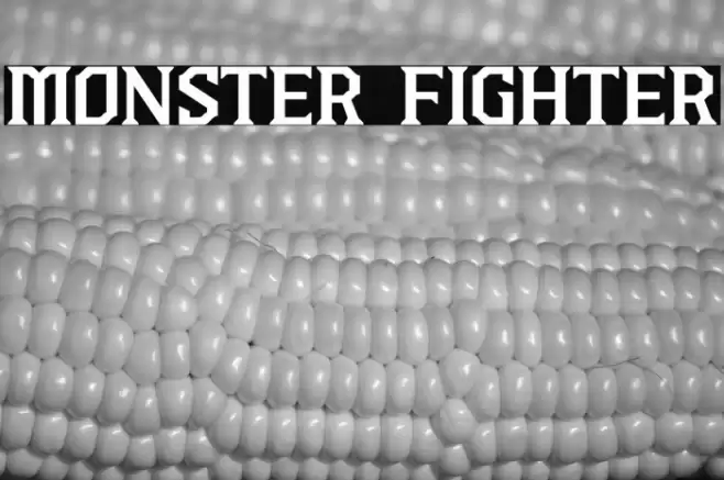 MONSTER FIGHTER Font examples