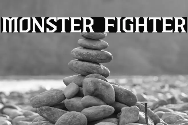 MONSTER FIGHTER Font examples
