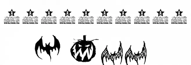MONSTER PARTY PERSONAL USE Regular Font OTHER CHARS