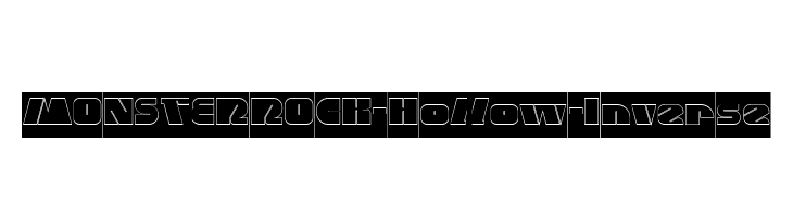 MONSTER ROCK-Hollow-Inverse  Free Fonts Download