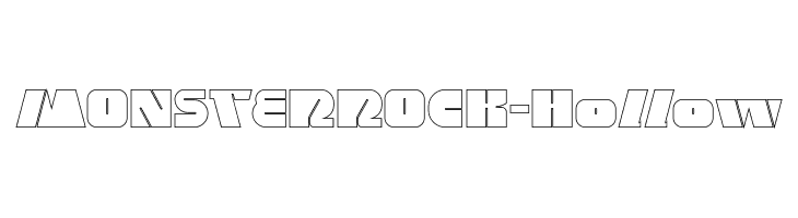 MONSTER ROCK-Hollow  Free Fonts Download