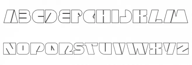 MONSTER ROCK-Hollow Schriftart Groß