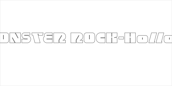 MONSTER ROCK-Hollow Logo
