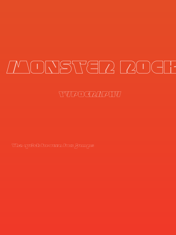 MONSTER ROCK-Hollow Poster