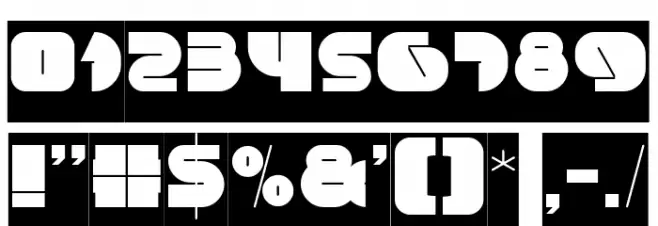 MONSTER ROCK-Inverse Font OTHER CHARS