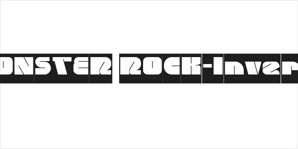 MONSTER ROCK-Inverse Logo