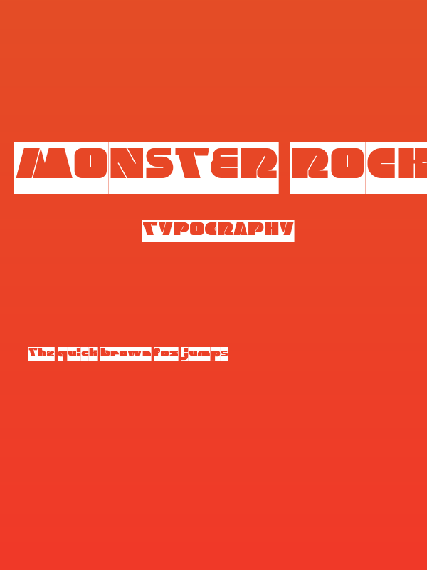 MONSTER ROCK-Inverse Poster