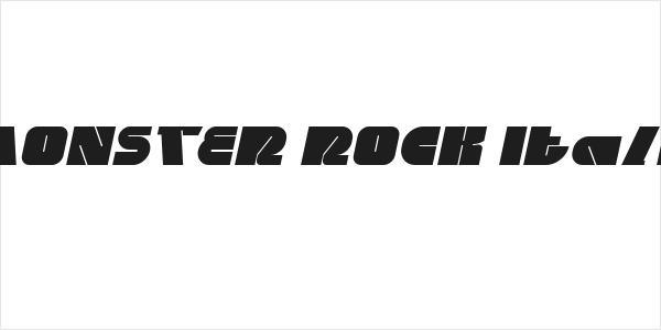 MONSTER ROCK Italic Logo