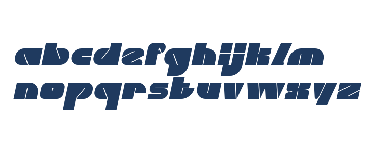 MONSTER ROCK Italic Lowercase