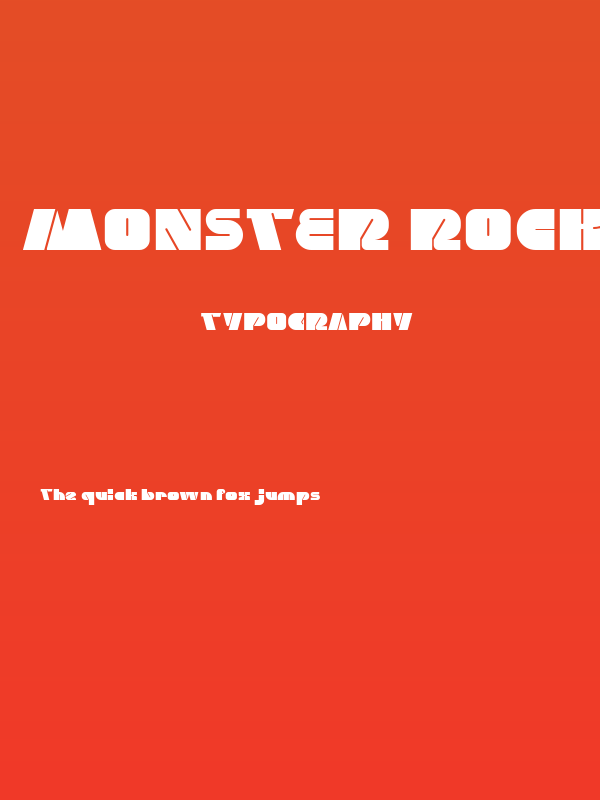 MONSTER ROCK-Light Poster