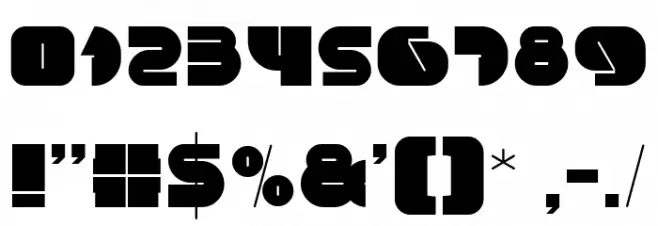 MONSTER ROCK Font OTHER CHARS