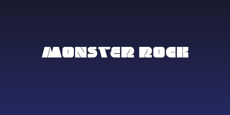MONSTER ROCK Social Header