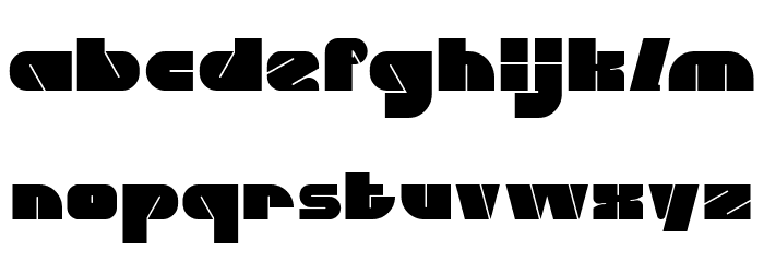 MONSTER ROCK Font LOWERCASE