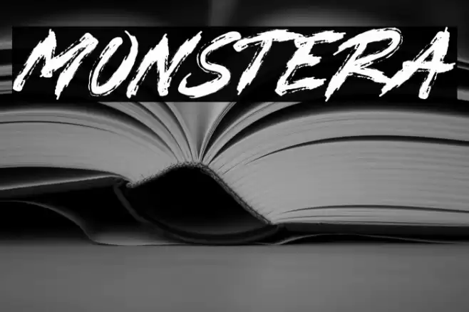 MONSTERA Font examples