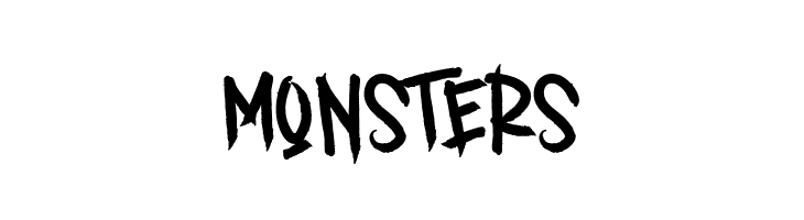 MONSTERS  Frei Schriftart Herunterladen