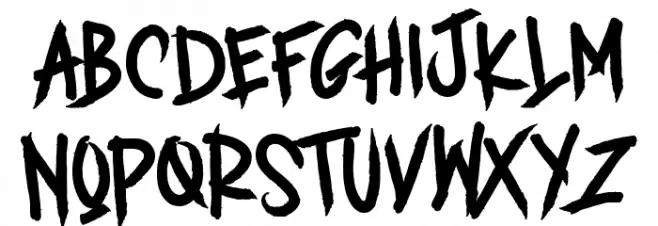 MONSTERS フォント 大文字