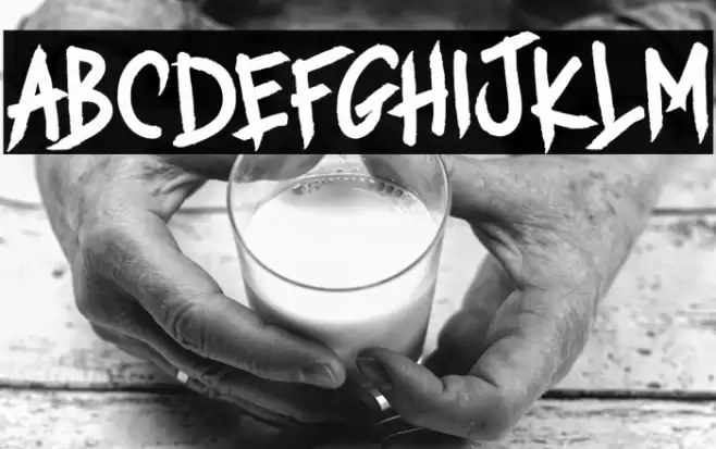 MONSTERS Font examples