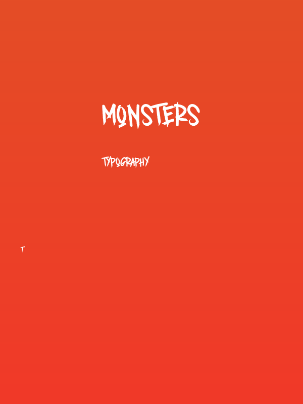 MONSTERS Poster