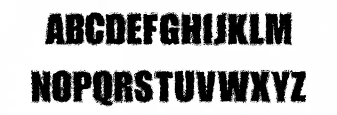MONSTERZ Шрифта ВЕРХНИЙ