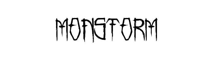 MONSTORM  Fuentes Gratis Descargar