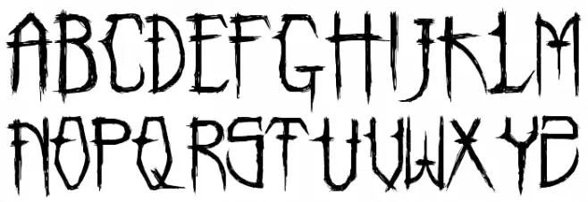 MONSTORM Schriftart Groß