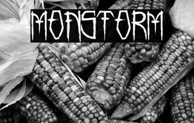 MONSTORM Font examples