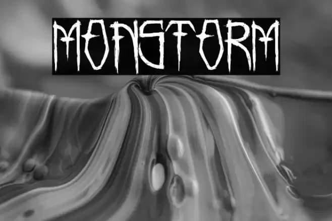 MONSTORM Font examples