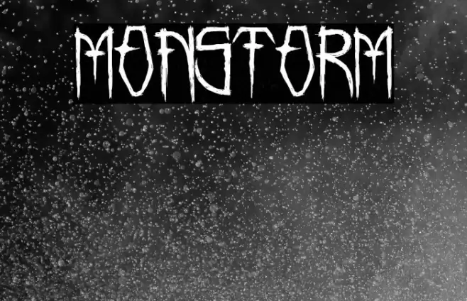 MONSTORM Font examples