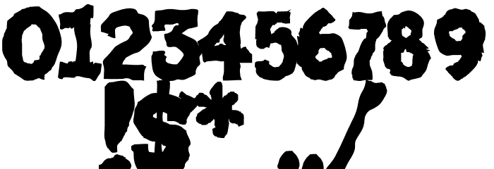 MONSTRUO-jedagraphicx Font OTHER CHARS