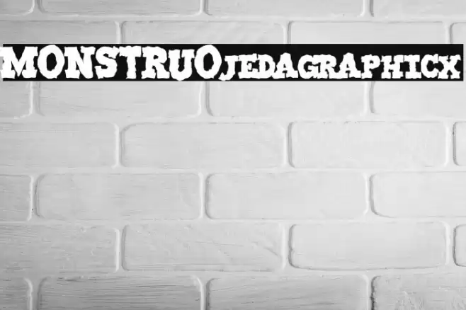 MONSTRUO-jedagraphicx Fuentes examples