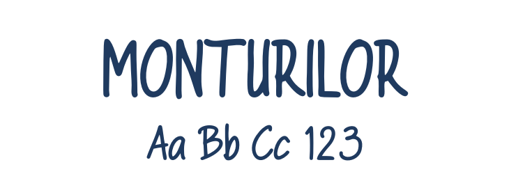 MONTURILOR Font Preview