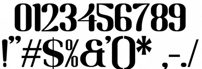 MOODERN Font OTHER CHARS