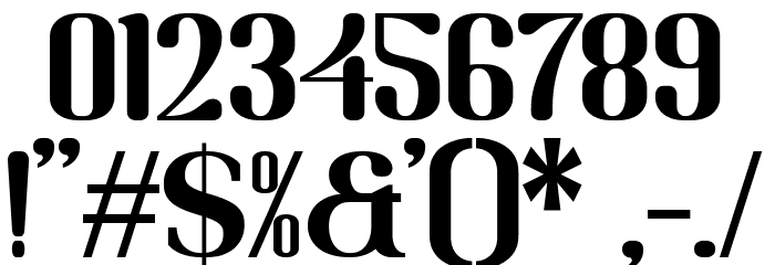 MOODERN Font OTHER CHARS