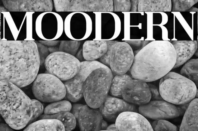 MOODERN Font examples