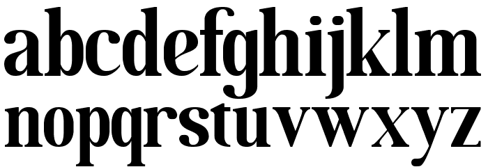 MOODERN Font LOWERCASE
