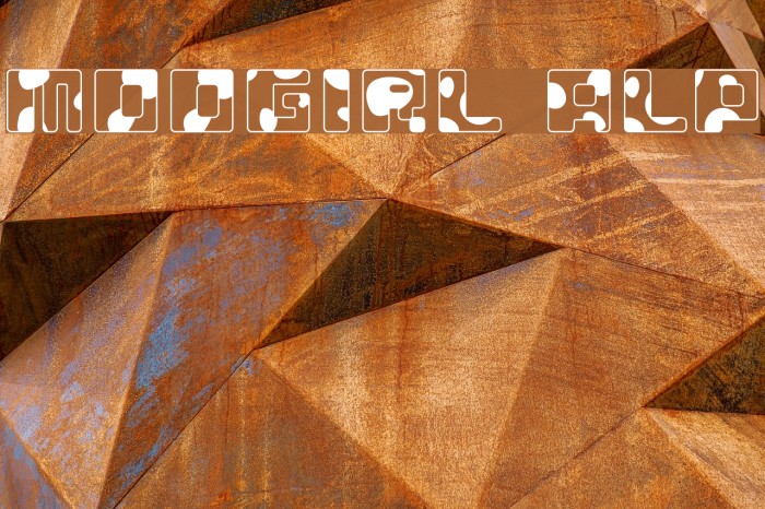 MOOGIRL ALP Font examples