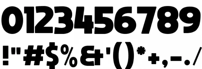 MOON GET! Heavy Font OTHER CHARS