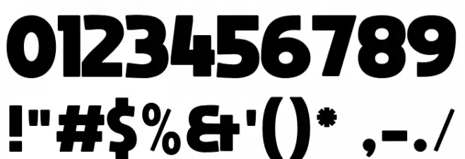 MOON GET! Heavy Font OTHER CHARS